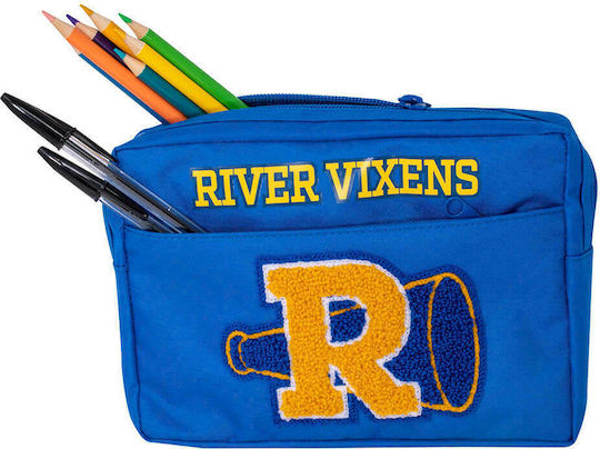 Blue Sky Riverdale Pencil Case with 2 Compartments Blue