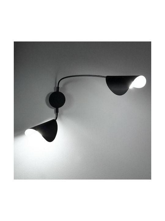 Am.Pm Modern Leuchte Wand mit Fassung E14 Schwarz 102cm