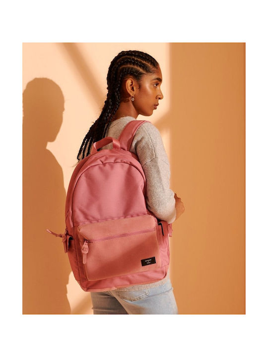 Superdry Suedette Block Edition Montana Weiblich Stoff Rucksack Rosa 21Es