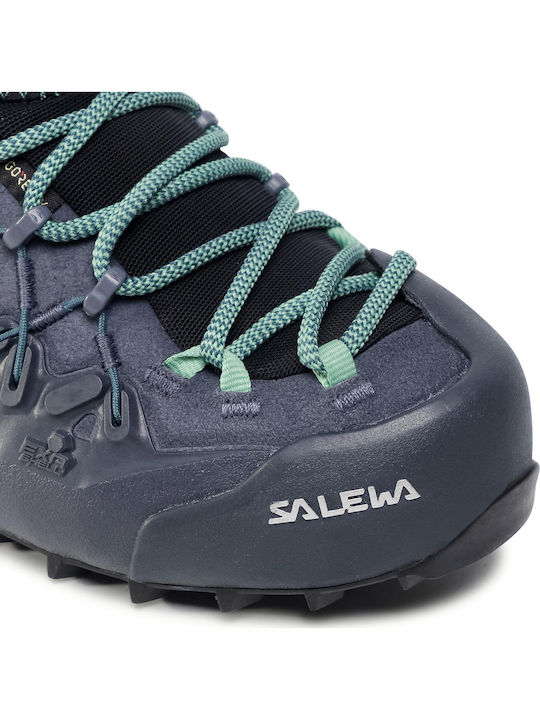 Salewa Wildfire Edge GTX Încălțăminte De Drumeție Pentru Femei Impermeabilă Cu Membrana Gore-Tex Albastră