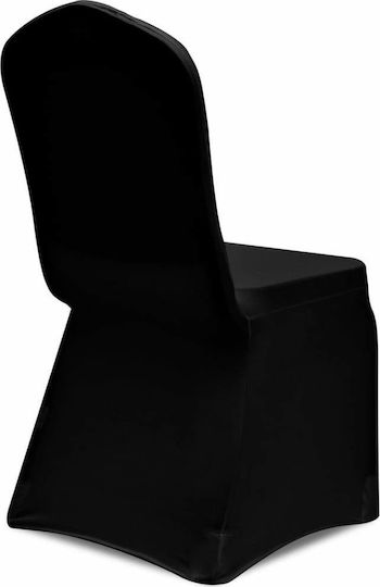 vidaXL Elastic Chair Covers Black 30pcs