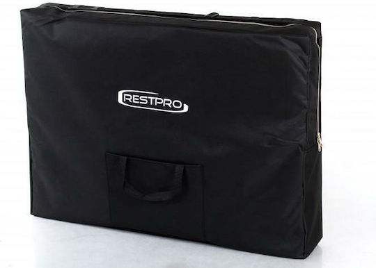 Rest Pro Classic 3 Pat Masaj și Fizioterapie Portabil/Pliabil Negru din Lemn 192x70cm