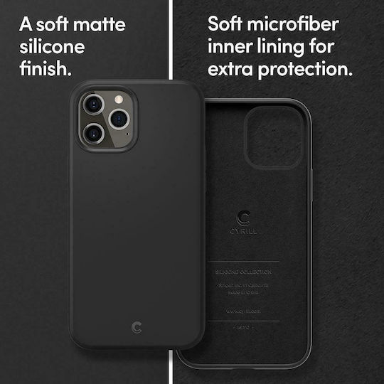 Spigen Cyrill Back Cover Σιλικόνης Μαύρο (iPhone 12 Pro Max)