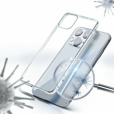 Forcell Antibacterial Umschlag Rückseite Silikon Transparent (Galaxy A41)
