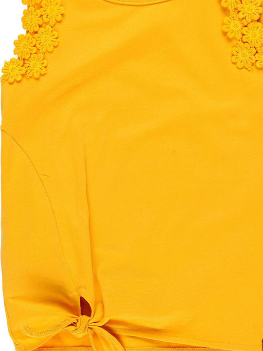 Boboli Kids Blouse Sleeveless Yellow