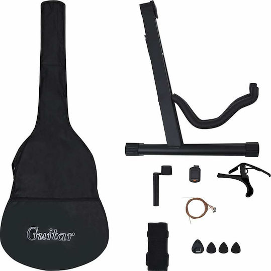 vidaXL Akustisch Gitarre Ausschnitt Schwarz