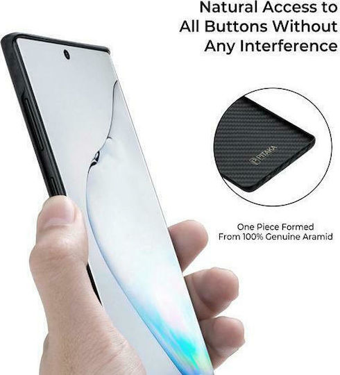 Pitaka Magcase Aramid Kevlar Back Cover Aramid Fiber 0.85mm Μαύρο (Galaxy Note 20)