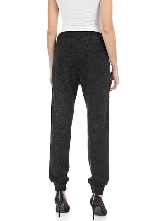 Replay Women's Fabric Trousers in Loose Fit Black