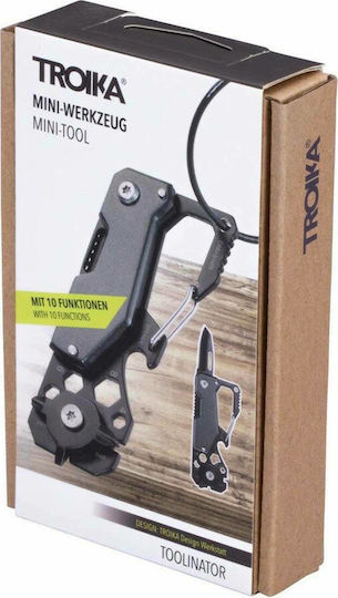Troika Toolinator Πολυεργαλείο Μπρελόκ Μαύρο