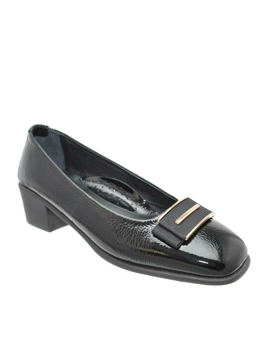 Relax Anatomic Leder Pumps Schwarz