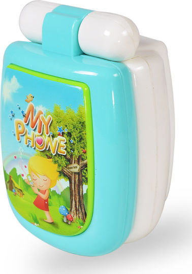 Moni Toy Phone Children's Phone with Turquoise Lid with Sounds for 12++ Months