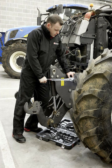 Facom Ключове 120 Зъба с Каре 3/4" Дължина 51см.