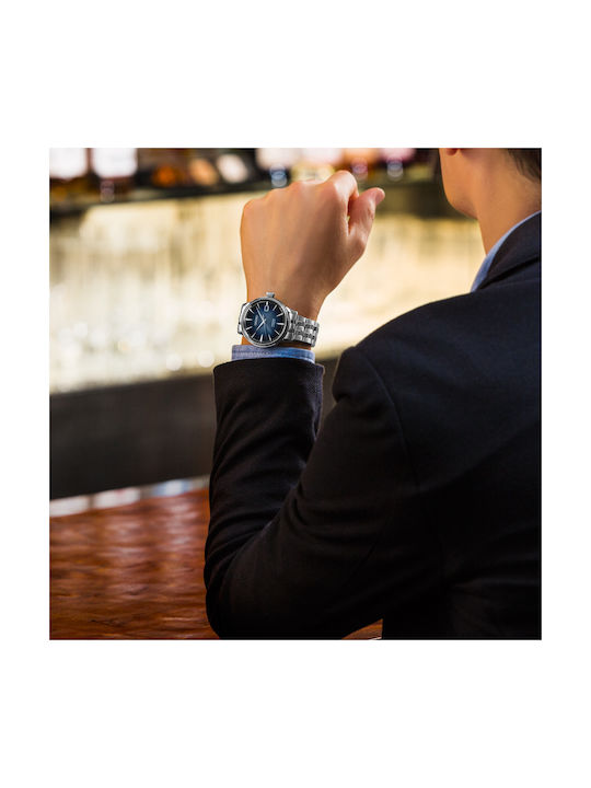 Seiko Presage Ceas Bărbătesc 40.5mm Automat cu Argintie Brățară Metalică
