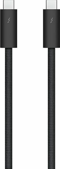 Apple Braided Thunderbolt 3 Cable 100W Μαύρο 2m (MWP32ZM/A)