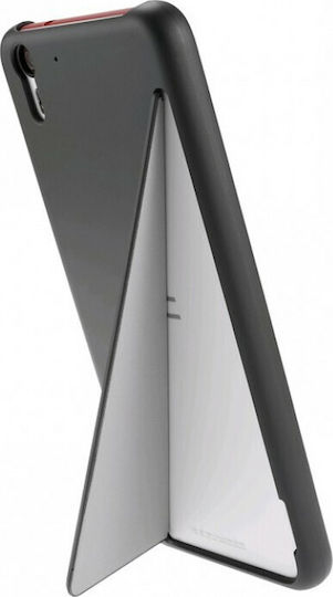 HTC Selfie Stand Back Cover Πλαστικό Γκρι
