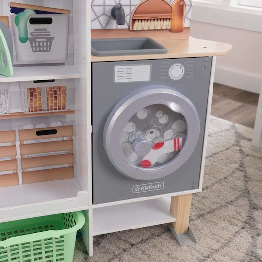 Kidkraft Κουζίνα Πλυντήριο 2 σε 1 από Ξύλο για 3+ Ετών 115 εκ.