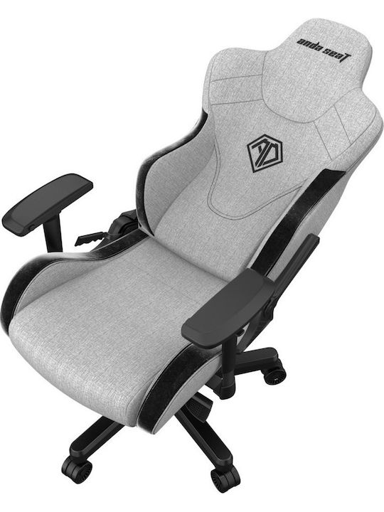 Anda Seat AD12XLLA T-Pro II Υφασμάτινη Καρέκλα Gaming με Ρυθμιζόμενα Μπράτσα Μαυρο/Γκρι