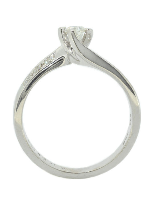 Fa Cad'oro Single Stone from White Gold 18K with Diamond