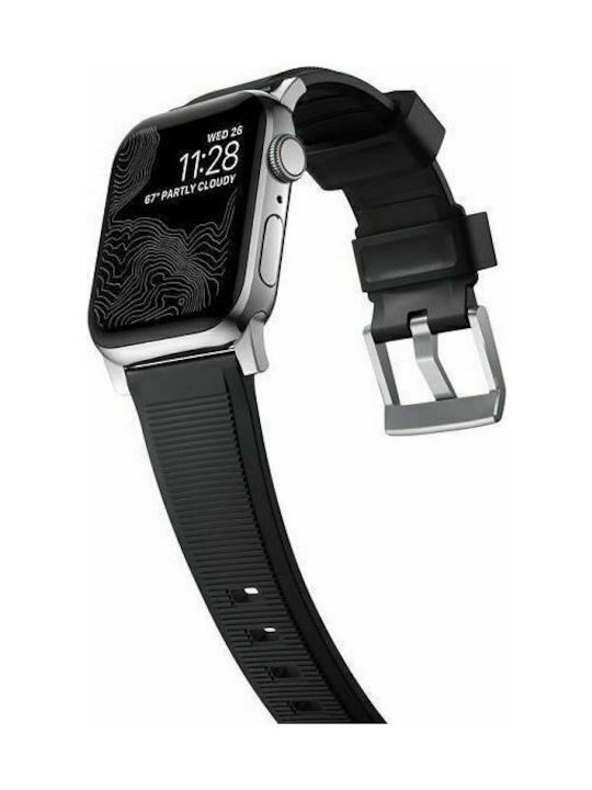 Nomad Rugged Каишка Силикон Сребрист (Apple Watch 44/45/46mm/Ultra 49mm) NM1A41SN00