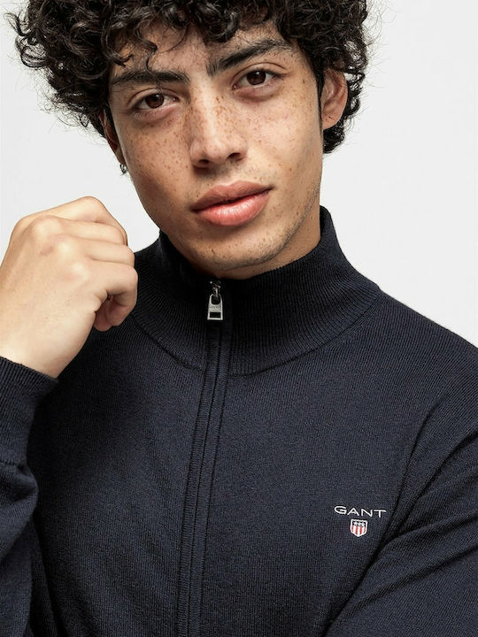 Men's Knitted Cardigan Navy Blue