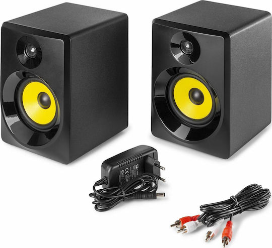 Vonyx SMN40B Studio Monitor Lautsprecher 4" 50W Paar Schwarze