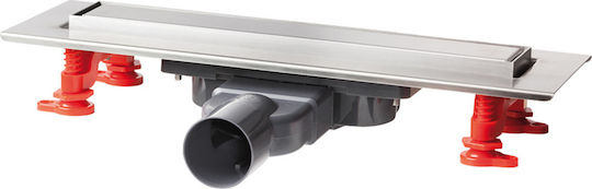 Wirquin Venisio Slim Ανοξείδωτο Κανάλι Δαπέδου με Μέγεθος 30x5εκ. Ασημί