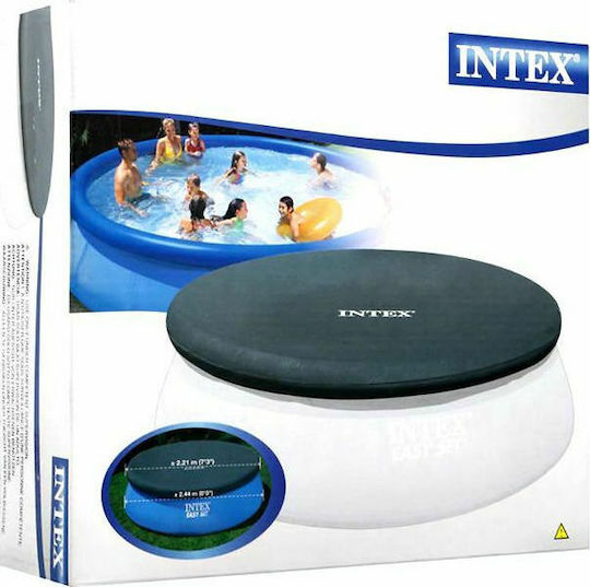 Intex Слънцезащитен крем Кръгло покривало за басейн Easy Set Диаметър 244бр 1бр