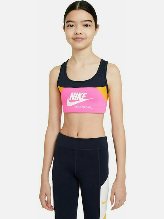 Nike Swoosh Παιδικό Μπουστάκι Dri-Fit Ροζ