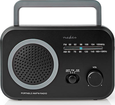 Nedis RDFM1330 Portable Radio Battery Gray