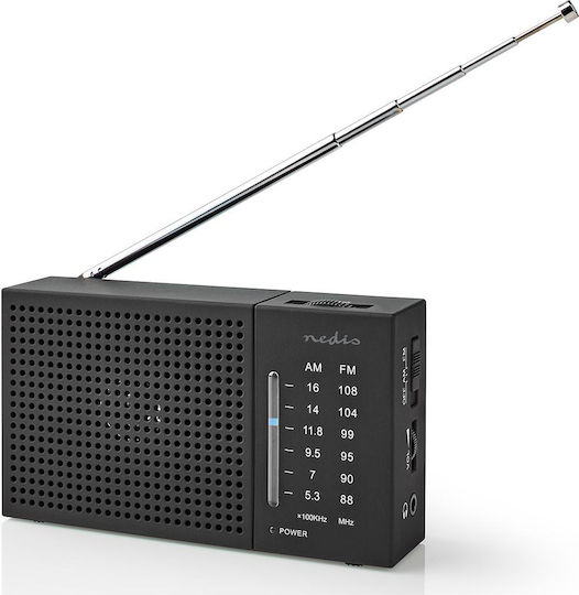 Nedis RDFM1200BK Ραδιοφωνάκι Μπαταρίας Μαύρο