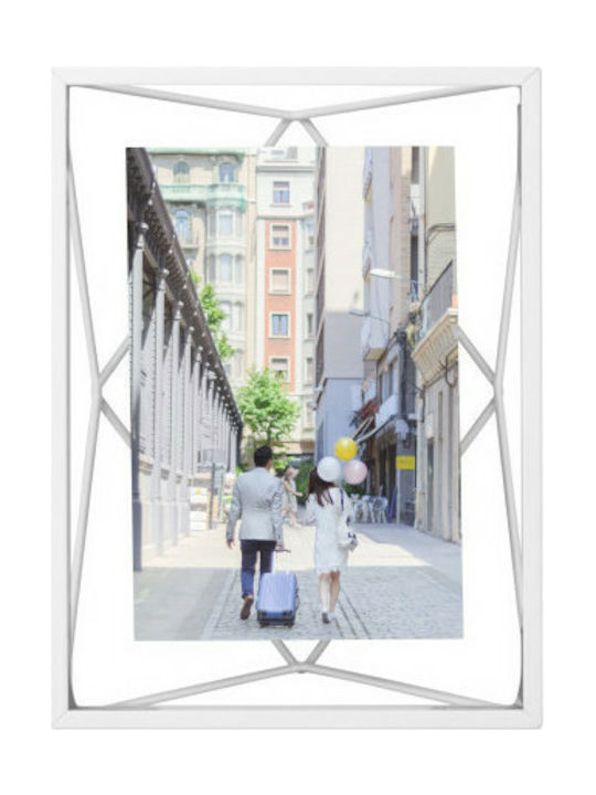 Umbra Photo Frame Metallic Prisma 10x15cm with White Frame