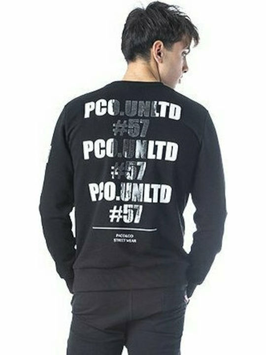 Paco & Co Herren Sweatshirt Schwarz