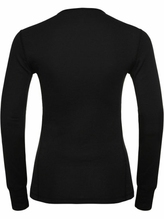 Odlo Active Warm Γυναικεία Ισοθερμική Μακρυμάνικη Μπλούζα Μαύρη