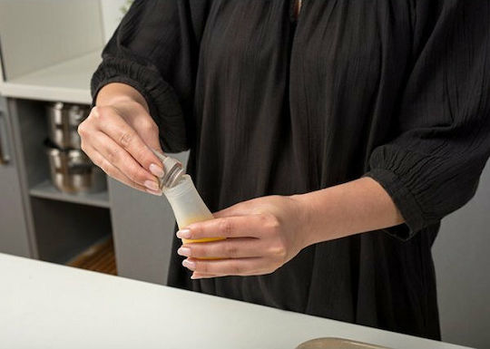 Nava Oil Bottle with Silicone Brush 13x5cm