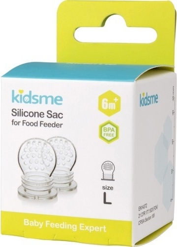 Kidsme Αξεσουάρ Φαγητού Διάφανο από Σιλικόνη για 6+ μηνών 2τμχ