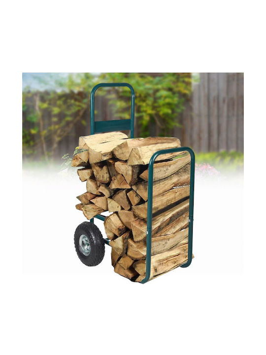 Timeless Tools Metalic Cărucior pentru transportul lemnelor 53x55x106cm Negru