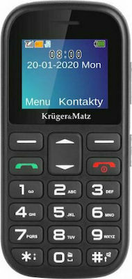 Kruger & Matz Simple 920 Dual SIM Κινητό με Μεγάλα Κουμπιά Μαύρο