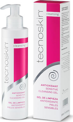 Tecnoskin Gel Καθαρισμού Antioxidant Sensitive Cleansing για Ευαίσθητες Επιδερμίδες 200ml