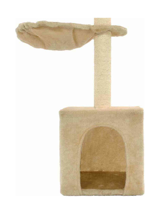 vidaXL Kratzbaum Katzenbäume Beige 3 Ebenen 30x30x105cm