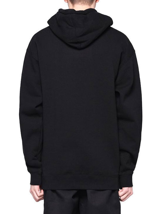Forever Bar Sweatshirt with Hood Black