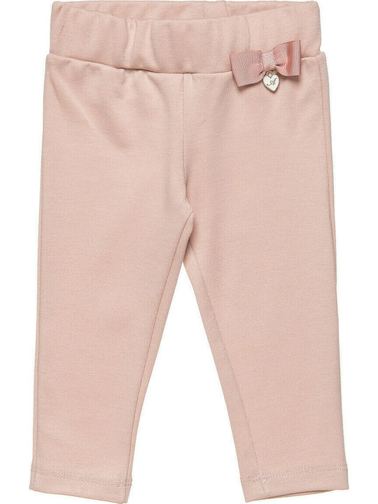 Alouette Kids Long Legging Κολάν με Λάστιχο και Φιογκάκι Pink