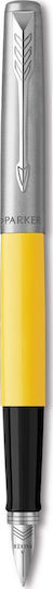 Parker Pen Set Ballpoint with Fountain Pen Yellow CT in a case (in a paper cassette)