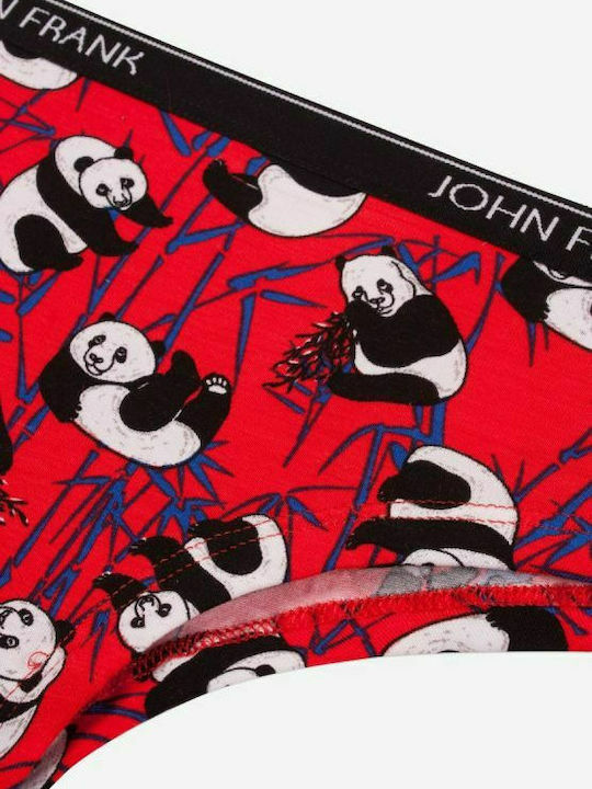 John Frank Baumwolle Damen Slip Panda