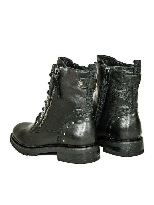 Carmela Footwear Leder Damen Knöchelstiefel Schwarz