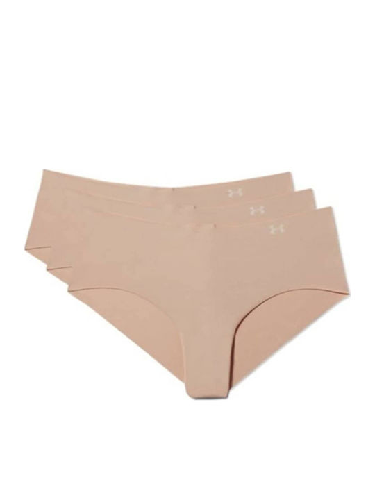 Pure Stretch Damen Slip 3Pack Nahtlos Schwarz