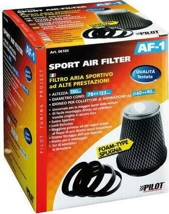 Lampa Luftfilter Trichter Geschlossener Typ AF-1 Universell mit Netz 60-90mm mit Netz 60-90mm