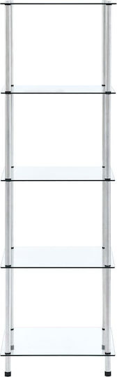 Βιβλιοθήκη Διάφανη 40x40x130εκ. 249506 Βιβλιοθήκη Διάφανη 40x40x130εκ. 249506