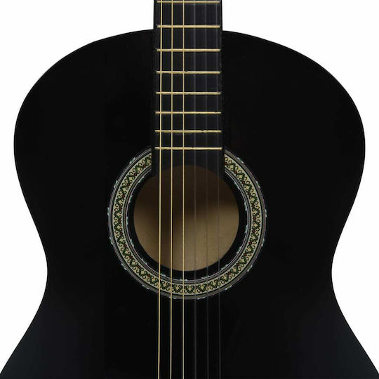 vidaXL Classical Guitar 4/4 Black