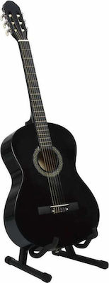 vidaXL Classical Beginner 39" Classical Guitar 4/4 Set Black