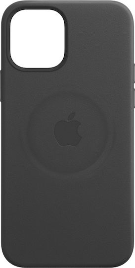 Apple Back Cover Leather Black (iPhone 12 mini)
